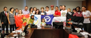 Dilma con i rappresentanti studenteschi
