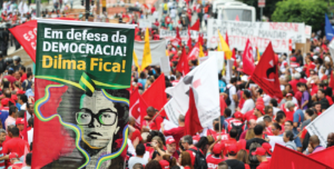 Manifestazione di sostegno al governo Dilma