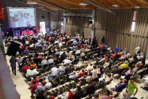 La sala congressuale con oltre 500 delegati