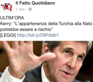 Sempre di più la tesi Golpe = NATO prende piede