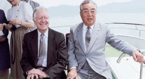 L'ex-presidente USA Jimmy Carter visita Kim Il Sung