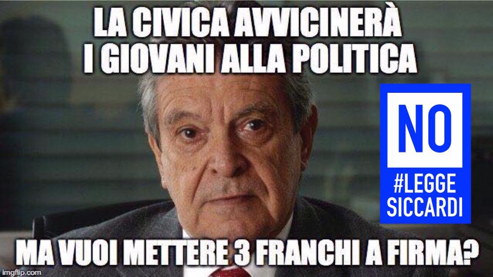 L'incoerenza di Siccardi denunciata dagli studenti